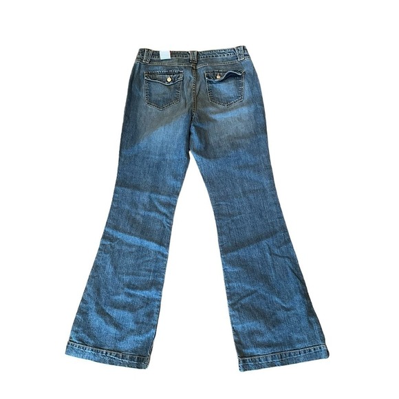 Kikit stretch Jeans Women's Size 10 Blue Denim Bootcut Leg High Rise Light Wash - Picture 4 of 8